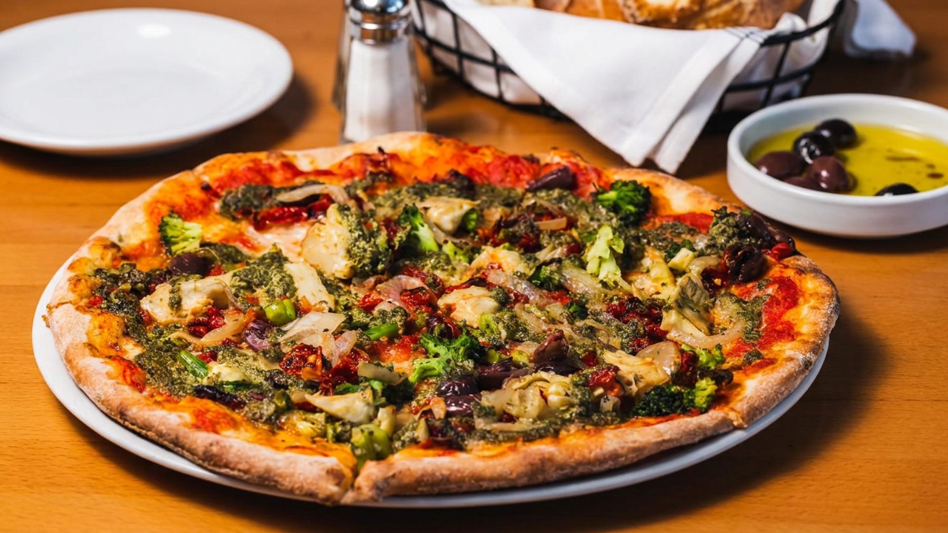 The wood-fired oven