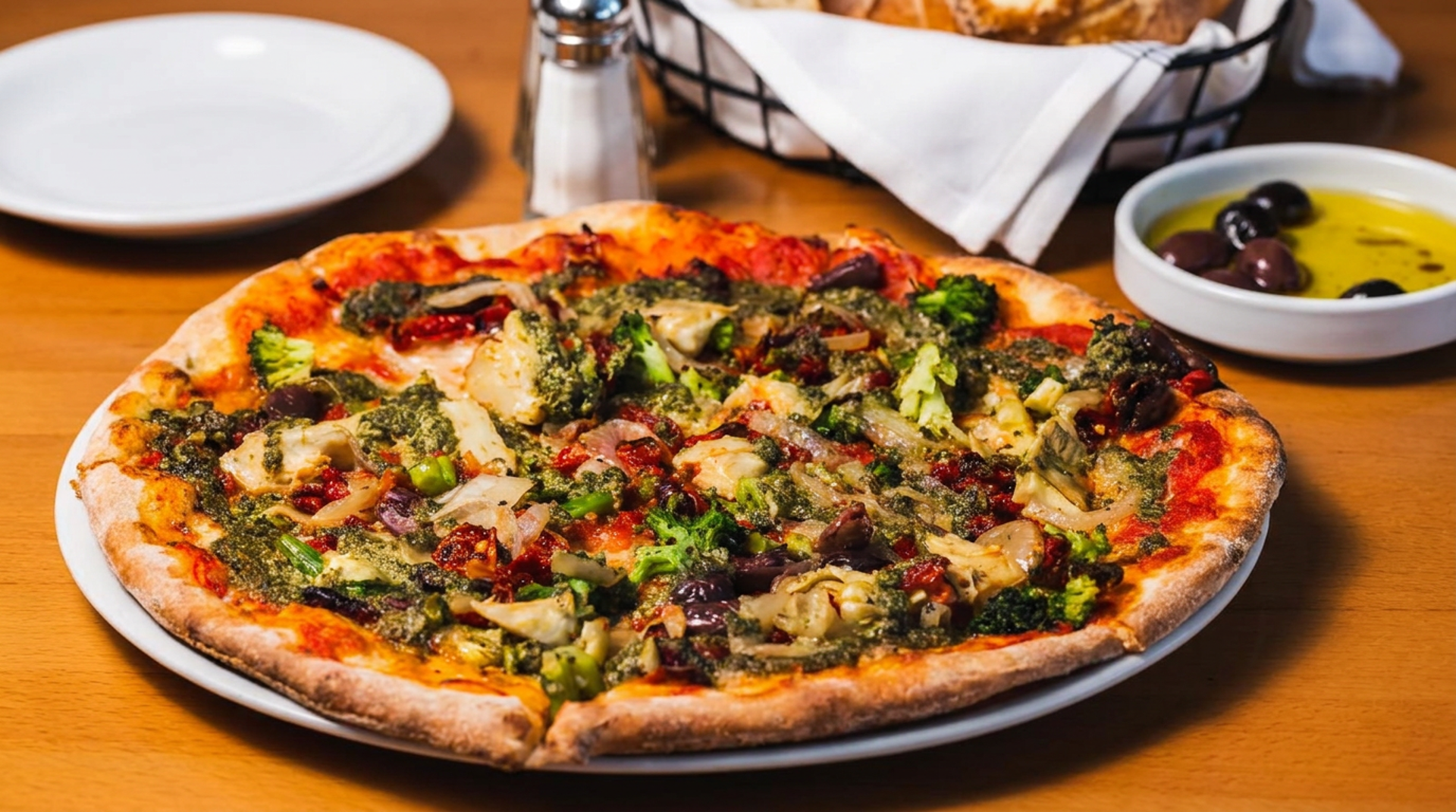The wood-fired oven