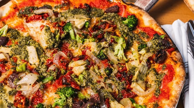 Veggie Redemption Pizza.