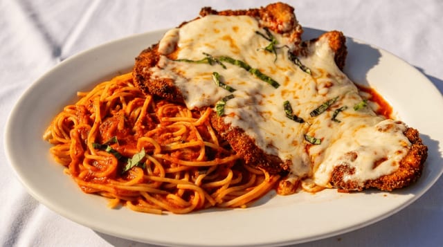 Chicken Parmigiana.